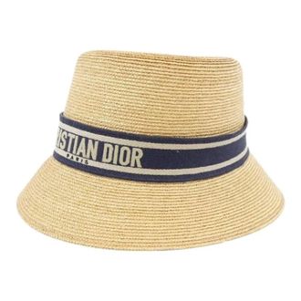 Dior Pre-owned Dioresort Hoed - Dames - Pre-owned - Beige - Maat: ONE Size