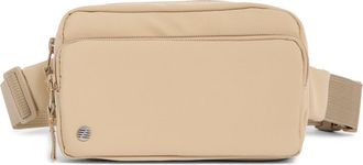Zella Double Zip Belt Bag in Tan Portabella at Nordstrom Rack