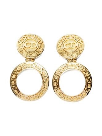 Dior Orecchini a clip CC 1970-1990 - Oro