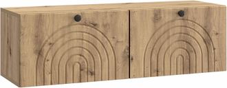 vidaXL Mueble Para Tv De Pared 98 X 31 X 30 Cm Roble Artisan Vidaxl