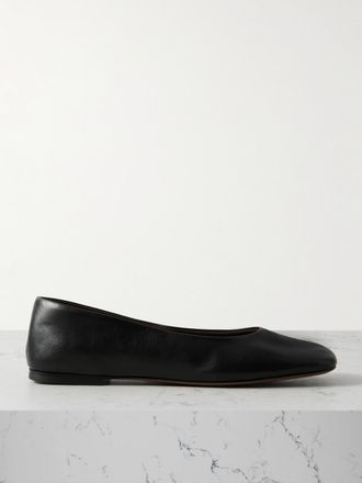 The Row Ballerine In Pelle - Nero
