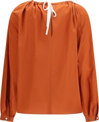 Marni Womens Cotton Blouse Rust Polo Shirts T-shirts And Polos