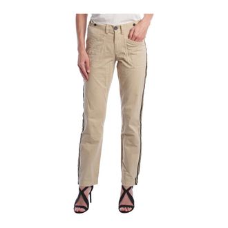 Zadig&Voltaire Straight Trousers, female, Beige, XS, Side-Stripe Straight Trousers