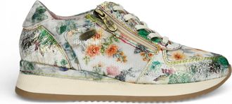 Laura Vita Gycmo 58 Floral Leather Trainers Sneaker Shoes