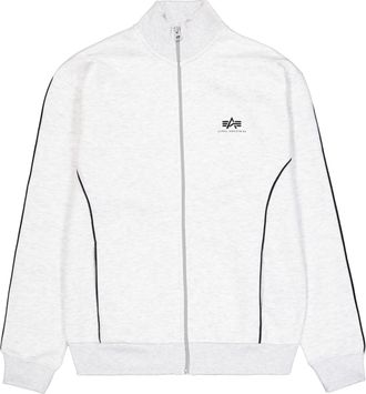 Alpha Industries Umstandsjacke ALPHA INDUSTRIES Track Suit SL Jacket, Damen, Gr. XXL, grau (pastel grau melange), Obermaterial: 80% Baumwolle, 20% Polyester, Jacken Um