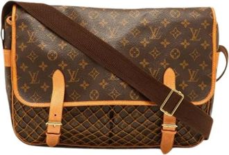 Louis Vuitton Pre-owned Cross Body Bags, female, Brown, Size: ONE SIZE Pre-owned Canvas Cross Body Bag