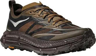Hoka One One Mens Trail Sneakers Mafate Speed 4 Lite Tree Bark-Cast Iron Upper: Textile Trainers Bark/cast