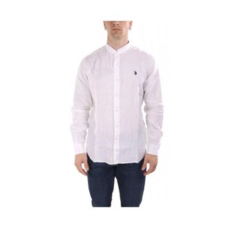 U.S.Polo Association Casual Shirt - Heren - Casual Overhemden - Wit - XL - Katoen - Overhemden