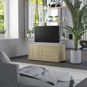 vidaXL Vidaxl - Mobile Porta tv Rovere Sonoma 80x34x36 cm Legno Multistrato