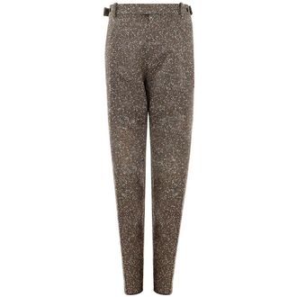 Bottega Veneta Gestrikt Wool Highwaisted Broek
