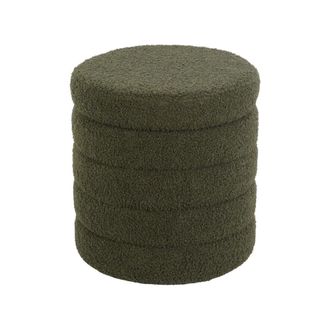 Sweeek Puff ba&uacute;l de borreguito, verde kaki