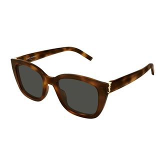 Saint Laurent SL M176 Zonnebril - Dames - Accessoires - Bruin - Maat: 53 MM Nylon