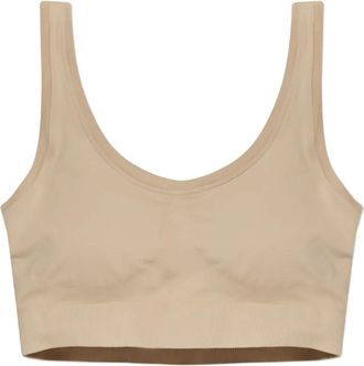 Hanro Touch Feeling crop top - women - Polyamide/Elastane - M - Neutrals