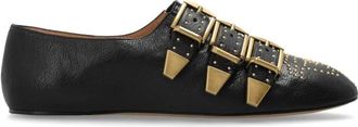 Chlo&eacute; Schoenen, Dames, Zwart, 39 EU, Leer, Susanna Flat