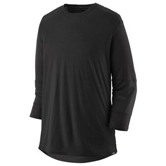 Patagonia Merino 3/4 Sleeve Bike Jersey Velotrikot für Herren | schwarz
