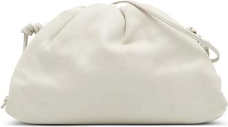 Bottega Veneta Borsa a tracolla The Mini Pouch in pelle di agnello 2012-2025 - Bianco