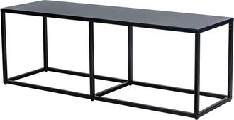 Nordlys Banco estilo industrial en acero negro