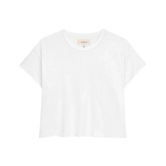 The Great. Crop T-Shirt - female - THE GREAT - T-Shirts - White - XS - Tops