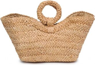 Urban Expression Womens Edith Ring Handle Tote Bag In Natural