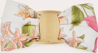 Ferragamo Women Spring print Vara bow hair clip Pink
