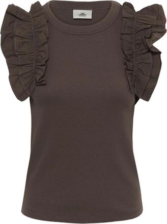 Karen by Simonsen Blouses - Dames - Blouses - Bruin - XS - Overhemden