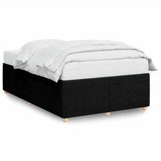 Berkfield Home Bed Frame without Mattress Black Double Fabric