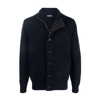 Barbour C&aacute;rdigan Esencial con Parches en los Codos - Knitwear - Hombre - Azul - XL
