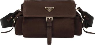 Prada Tassen, Dames, Bruin, ONE Size, Leer, Explore Medium Schoudertas