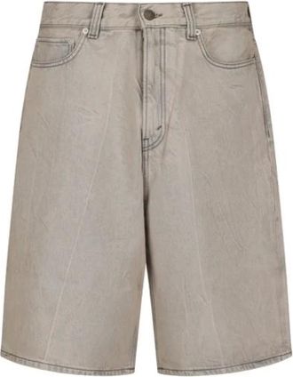 Haikure Denim Shorts, male, Gray, W31, Short Overdyed Grey Denim Shorts