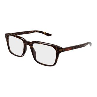 Gucci Rechthoekig Optisch Montuur - Heren - Brillen - Bruin - 53 MM - Accessoires