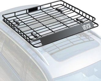OEM Cesta Para Portaequipajes De Techo 109,5x127x10,5 Cm Cesta De Carga Universal Para Techo Carga M&aacute;xima De 68 Kg Acero De Aleaci&oacute;n Contra El Viento Sopo