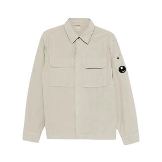 C.P. Company Light Jackets, male, Gray, Size: 2XL Overshirt