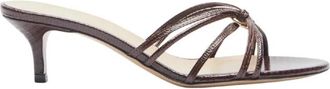 Le Monde Beryl Strappy Sandal - Dames - Muiltjes - Bruin - 40 EU - Leer - Schoenen