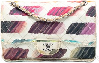 Chanel Jumbo Canvas Classic Colorama Single Flap