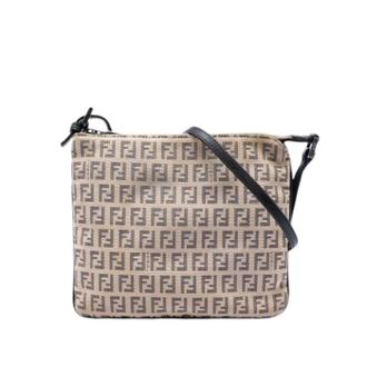 Fendi Pre-owned Cross Body Bags, female, Beige, Size: ONE SIZE Pre-owned Crossbody Bag