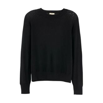 Bellerose Delen Classic Sweater - Dames - Ronde hals truien - Blauw - S - Wol - Truien & Vesten