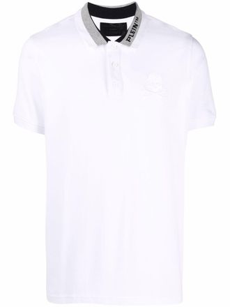 Philipp Plein Poloshirt met geborduurd logo - Wit