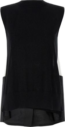sacai Vests - Dames - Tops zonder mouwen - Zwart - L - Tops