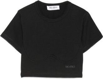 The Attico Corset-style Cropped T-shirt