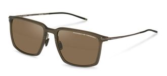 Porsche Design P8991 C629 Mens Sunglasses Brown Size 58