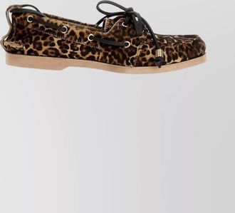 Golden Goose leather leopard-print slip-on sneakers