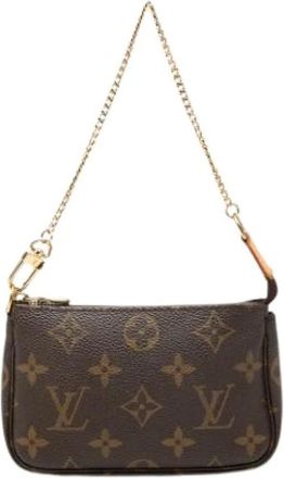 Louis Vuitton Pre-owned Mini Pochette Accessoires - Dames - Pre-owned - Bruin - Maat: ONE Size