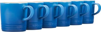 LE CREUSET Set of 6 12-Ounce Stoneware Mugs in Marseille at Nordstrom