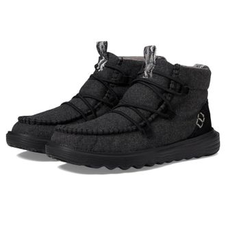 Hey Dude Reyes 40182-060 Boots Womens Black Lace Up Round Toe Ankle SHOP334