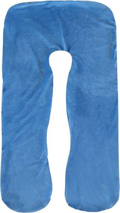 OEM Funda Para Almohada De Embarazo - 150x80cm, Forma De J, Almohada Para Dormir De Lado, Algod&oacute;n, Extra&iacute;ble, Lavable A M&aacute;quina, Azul