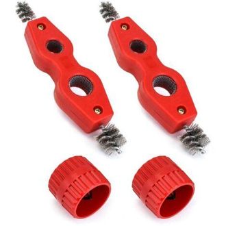 OEM Kit De Desbarbado De Tuber&iacute;as, Compuesto Por 2 Desatascadores De Tuber&iacute;as De Cobre Y 2 Escariadores, Para Tuber&iacute;as De Cobre, Pvc Y Acero Flexible