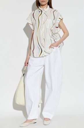 Paul Smith Oversize Sleeveless Shirt, Womens, White