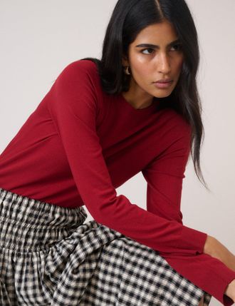 Nobody's Child Red Crew Neck Jumper