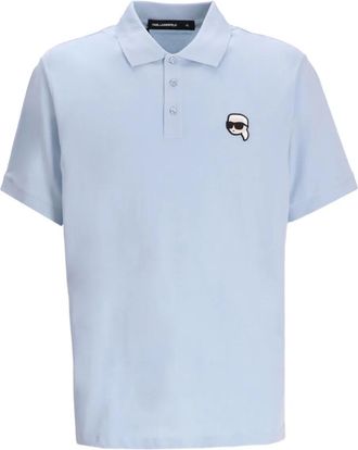 Karl Lagerfeld Polo Ikon con applicazione - Blu
