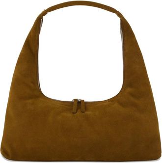 Marge Sherwood Borsa a spalla grande in pelle scamosciata - Marrone